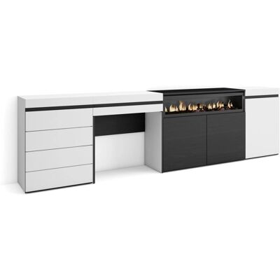 Skraut Home Armário de Armazenamento Branco Moderno - Aparador - 277x75x35 cm Skraut Home Armário de Armazenamento Branco Moderno - Aparador - 277x75x35 cm