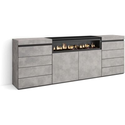 Skraut Home - Commode, Meuble - 214x35x75 cm - Style Moderne Skraut Home - Commode, Meuble - 214x35x75 cm - Style Moderne