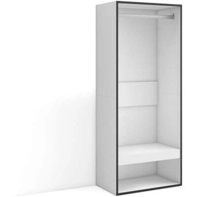 Armario abierto Skraut Home - Moderno, Blanco - 60x35x145 cm Armario abierto Skraut Home - Moderno, Blanco - 60x35x145 cm