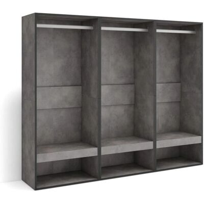 Skraut Home Armoire Ouverte - Style Moderne - 180x35x145 cm Skraut Home Armoire Ouverte - Style Moderne - 180x35x145 cm