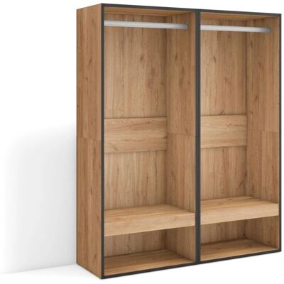 Skraut Home Offene Garderobe - 120x35x145 cm - Modern Stil Skraut Home Offene Garderobe - 120x35x145 cm - Modern Stil