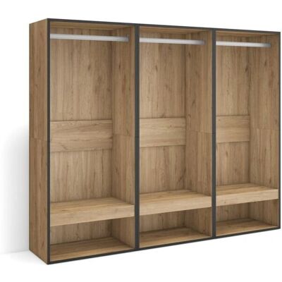 Skraut Home Modèle 180x35x145 cm Armoire Ouverte - Armoire - Publicité Skraut Home Modèle 180x35x145 cm Armoire Ouverte - Armoire - Publicité