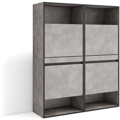 Skraut Home Schuhschrank - Moderner Zementstil Skraut Home Schuhschrank - Moderner Zementstil
