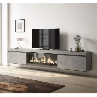 Skraut Home TV-meubel - 267x45x35 cm - Elektrische haard - Woonkamermeubel Skraut Home TV-meubel - 267x45x35 cm - Elektrische haard - Woonkamermeubel