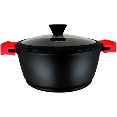 Briebe Cacerola de Titanio Negro para Inducción - Esencial de Cocina Briebe Cacerola de Titanio Negro para Inducción - Esencial de Cocina