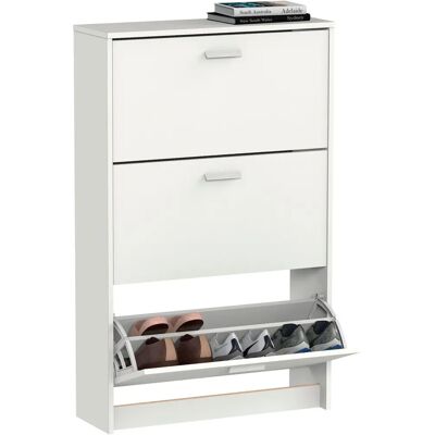 Briebe Nova Zapatero Entrada - 3 Puertas, Blanco Briebe Nova Zapatero Entrada - 3 Puertas, Blanco