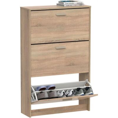 Zapatero Nova de briebe - 3 Puertas, Madera, 119,5x74x25 cm - Mueble Zapatero Nova de briebe - 3 Puertas, Madera, 119,5x74x25 cm - Mueble