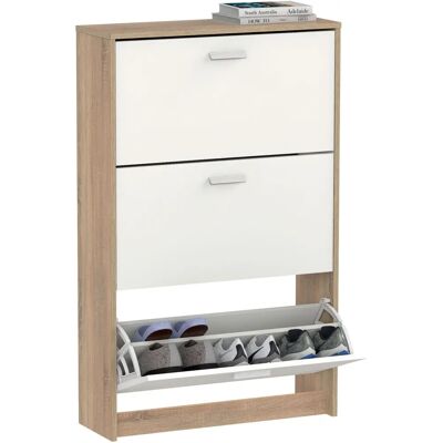 Zapatero Nova de briebe - Almacenamiento compacto en blanco Zapatero Nova de briebe - Almacenamiento compacto en blanco
