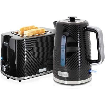 Set Tostadora y Hervidor Briebe SKT1170BLK - 2 Rebanadas y 1,7L Set Tostadora y Hervidor Briebe SKT1170BLK - 2 Rebanadas y 1,7L