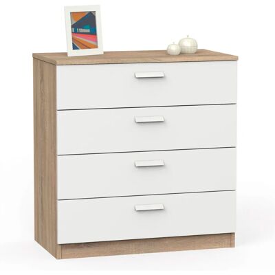 Cajonera Nova Briebe 78x74x40cm Blanco Cajonera Nova Briebe 78x74x40cm Blanco