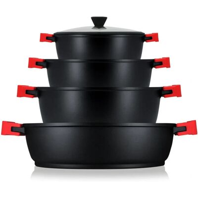 Ensemble de Cuisine Induction Briebe Blackt4b - 8 Pièces - Publicité Ensemble de Cuisine Induction Briebe Blackt4b - 8 Pièces - Publicité