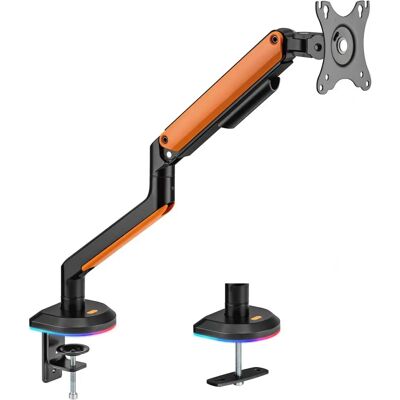 Suporte de Monitor AISENS DT32TSR-249 - Ajustável, Aço, Preto, Laranja Suporte de Monitor AISENS DT32TSR-249 - Ajustável, Aço, Preto, Laranja