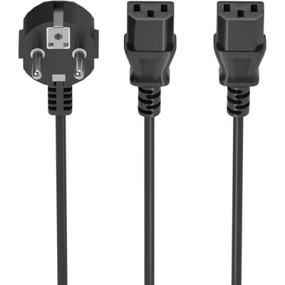 AISENS A132-0864 Stromkabel - CEE7/7, 2 x C13, 3 m AISENS A132-0864 Stromkabel - CEE7/7, 2 x C13, 3 m