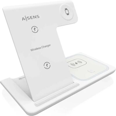 Aisens Weiß 3-in-1 Wireless-Ladegerät - Drahtloser Ladegerät Aisens Weiß 3-in-1 Wireless-Ladegerät - Drahtloser Ladegerät