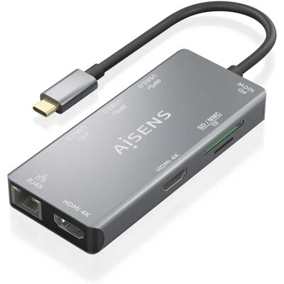 Aisens USB-C Dock 9 az 1-ben - Laptop dokkoló Aisens USB-C Dock 9 az 1-ben - Laptop dokkoló