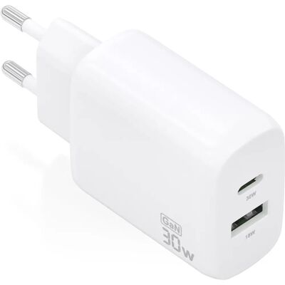 AISENS A110-0923 Weiß Schnellladegerät - Smartphone, Tablet, Kamera AISENS A110-0923 Weiß Schnellladegerät - Smartphone, Tablet, Kamera
