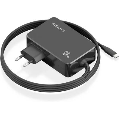 AISENS ASCH-1PD100WL50-BK - Schwarzes Schnelles Ladegerät AISENS ASCH-1PD100WL50-BK - Schwarzes Schnelles Ladegerät