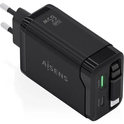 Aisens ASCH-65W3P071 65W Black Charger - Charger Aisens ASCH-65W3P071 65W Black Charger - Charger