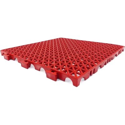 UnknownBrand - Pack 4 Dalles PVC Renforcées - Rouge - 33x33x2 cm - Floor tile - Publicité UnknownBrand - Pack 4 Dalles PVC Renforcées - Rouge - 33x33x2 cm - Floor tile - Publicité