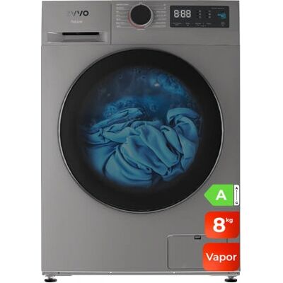 Lavadora de carga frontal EVVO - 8 kg - Acero inoxidable Lavadora de carga frontal EVVO - 8 kg - Acero inoxidable