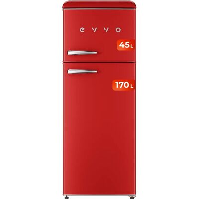 Refrigerador Retro Evvo F45R - 170L, Silencioso, Zona crisper Refrigerador Retro Evvo F45R - 170L, Silencioso, Zona crisper
