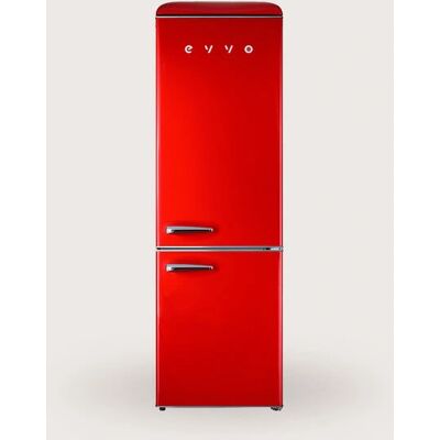 Frigorifero EVVO F55R Retro Indipendente - 192cm, Rosso Frigorifero EVVO F55R Retro Indipendente - 192cm, Rosso