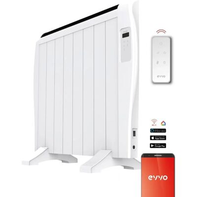 Calefactor Blanco EVVO C8 - 1200W, 8 Elementos, WiFi, Mando, Temporizador Calefactor Blanco EVVO C8 - 1200W, 8 Elementos, WiFi, Mando, Temporizador