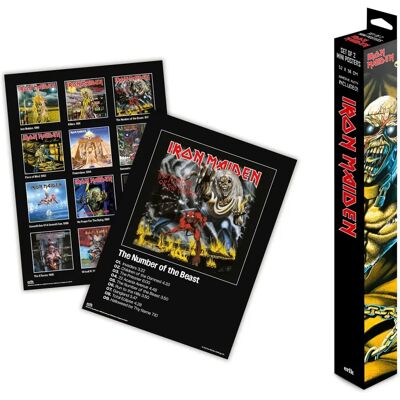 ERIK EDITORES - Ensemble de Mini Posters Iron Maiden - Posters ERIK EDITORES - Ensemble de Mini Posters Iron Maiden - Posters