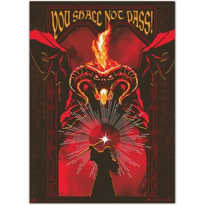Grupo Erik Lord of the Rings Balrog Glow in the Dark Poster - 50x70cm Grupo Erik Lord of the Rings Balrog Glow in the Dark Poster - 50x70cm
