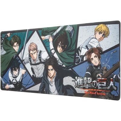 Tapis de bureau Attack on Titan - Surface textile imperméable - Base en caoutchouc antidérapante - 80x35cm Tapis de bureau Attack on Titan - Surface textile imperméable - Base en caoutchouc antidérapante - 80x35cm