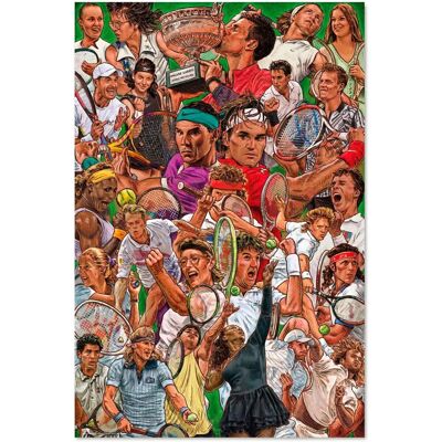 Close Up Tennis Legends Poster - 91.5 x 61 cm Close Up Tennis Legends Poster - 91.5 x 61 cm