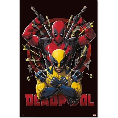Grupo Erik Cartaz Deadpool Wolverine - 61x91,5cm - Cartaz Grupo Erik Cartaz Deadpool Wolverine - 61x91,5cm - Cartaz