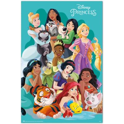 Grupo Erik Póster Disney Princesas y Mascotas 61x91,5cm - Póster Grupo Erik Póster Disney Princesas y Mascotas 61x91,5cm - Póster