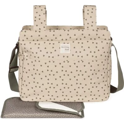 Walking Mum 1120800320 Bolso Cambiador - Bandolera - Beige, Verde - Bolsa de Pañales Walking Mum 1120800320 Bolso Cambiador - Bandolera - Beige, Verde - Bolsa de Pañales