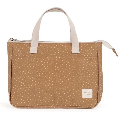 Walking Mum 1120800335 Sac à langer Sacoche Marron Coton - Diaper Bag Walking Mum 1120800335 Sac à langer Sacoche Marron Coton - Diaper Bag
