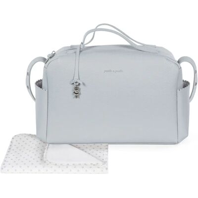 Pasito a Pasito Modèle - Sac à langer en Cuir Écologique - Bleu Pasito a Pasito Modèle - Sac à langer en Cuir Écologique - Bleu