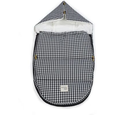 Walking Mum 1120800454 Accessoire de poussette - Coton respirant, Noir, Blanc Walking Mum 1120800454 Accessoire de poussette - Coton respirant, Noir, Blanc