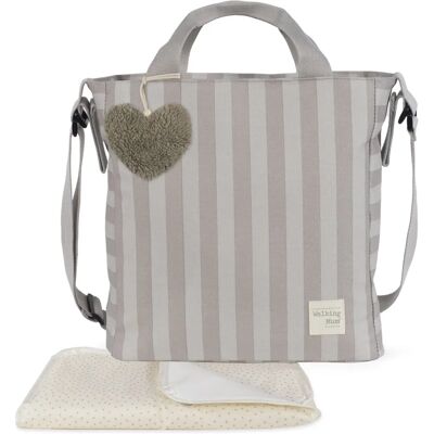 Walking Mum 1120800509 Sac à Langer - Sacoche à l'Épaule - Beige - Coton Polyester Walking Mum 1120800509 Sac à Langer - Sacoche à l'Épaule - Beige - Coton Polyester