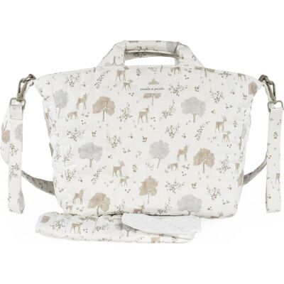 Pasito a Pasito 1120900465 Sac à langer en coton blanc - Sac à langer Pasito a Pasito 1120900465 Sac à langer en coton blanc - Sac à langer