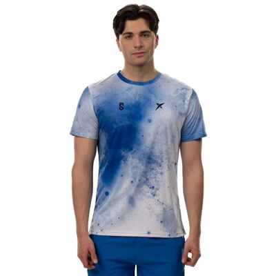 Drop Shot Aker Camiseta Azul de Manga Corta - Ropa Deportiva Drop Shot Aker Camiseta Azul de Manga Corta - Ropa Deportiva