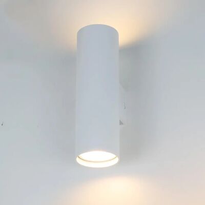 Alpinaluz Luz de Pared Cilíndrica Moderna Blanca - Lámpara de Pared Alpinaluz Luz de Pared Cilíndrica Moderna Blanca - Lámpara de Pared