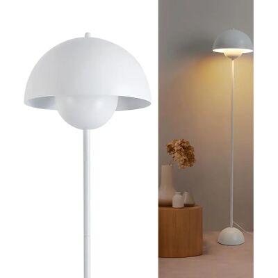 Lámpara de Pie Alpinaluz Blanco Estilo Vintage-Modern - Iluminación y Decoración Lámpara de Pie Alpinaluz Blanco Estilo Vintage-Modern - Iluminación y Decoración