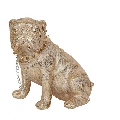 Fijalo - Bulldog Resin Golden 28x19x26 - Figurine Fijalo - Bulldog Resin Golden 28x19x26 - Figurine