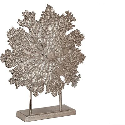 Fijalo - Rzeźba dysku z aluminium nikiel - 53x13x62 cm - Rzeźba Fijalo - Rzeźba dysku z aluminium nikiel - 53x13x62 cm - Rzeźba