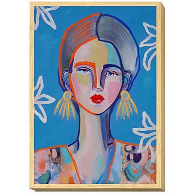 Malowany Obraz na Płótnie Fijalo - Kolorowy 50x4x70cm - Dekoracja Domu Malowany Obraz na Płótnie Fijalo - Kolorowy 50x4x70cm - Dekoracja Domu