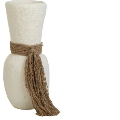 Fijalo Modell 472542 Keramikvase Weiß 15x15x40cm - Vase Fijalo Modell 472542 Keramikvase Weiß 15x15x40cm - Vase