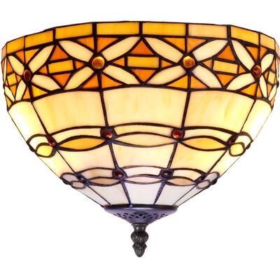 Fijalo - Suspension de plafond Tiffany 20cm - Lampe de plafond - Publicité Fijalo - Suspension de plafond Tiffany 20cm - Lampe de plafond - Publicité