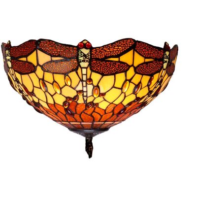 Fijalo Plafonnier Tiffany - Diamètre 35cm - Lampe de plafond - Publicité Fijalo Plafonnier Tiffany - Diamètre 35cm - Lampe de plafond - Publicité