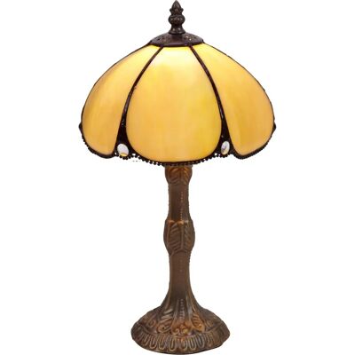 Fijalo Série Virginia - Lampe de Table Tiffany 20cm - Publicité Fijalo Série Virginia - Lampe de Table Tiffany 20cm - Publicité