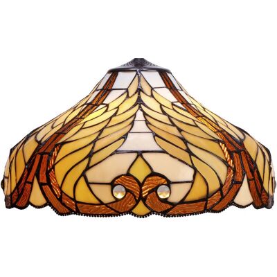 FIJALO Suspension Tiffany avec ornement série Queen D-45cm - Éclairage - Publicité FIJALO Suspension Tiffany avec ornement série Queen D-45cm - Éclairage - Publicité